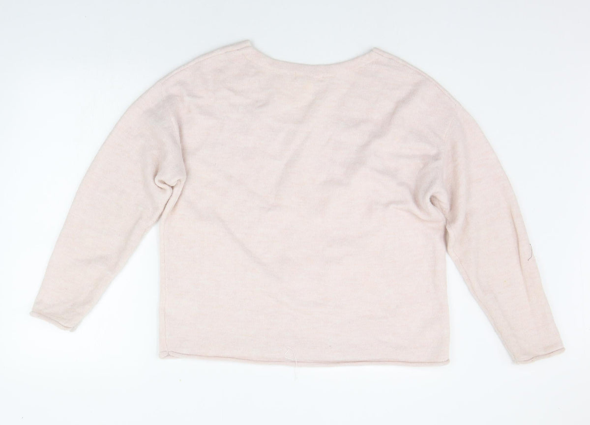 Womens UK Size XS H&M Pink Pullover Jumper