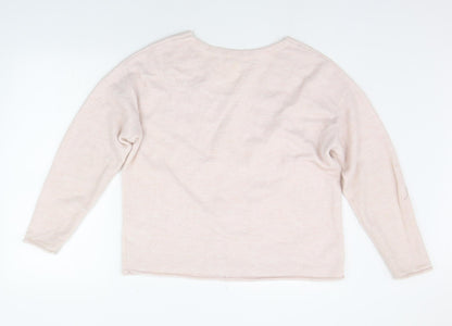 Womens UK Size XS H&M Pink Pullover Jumper