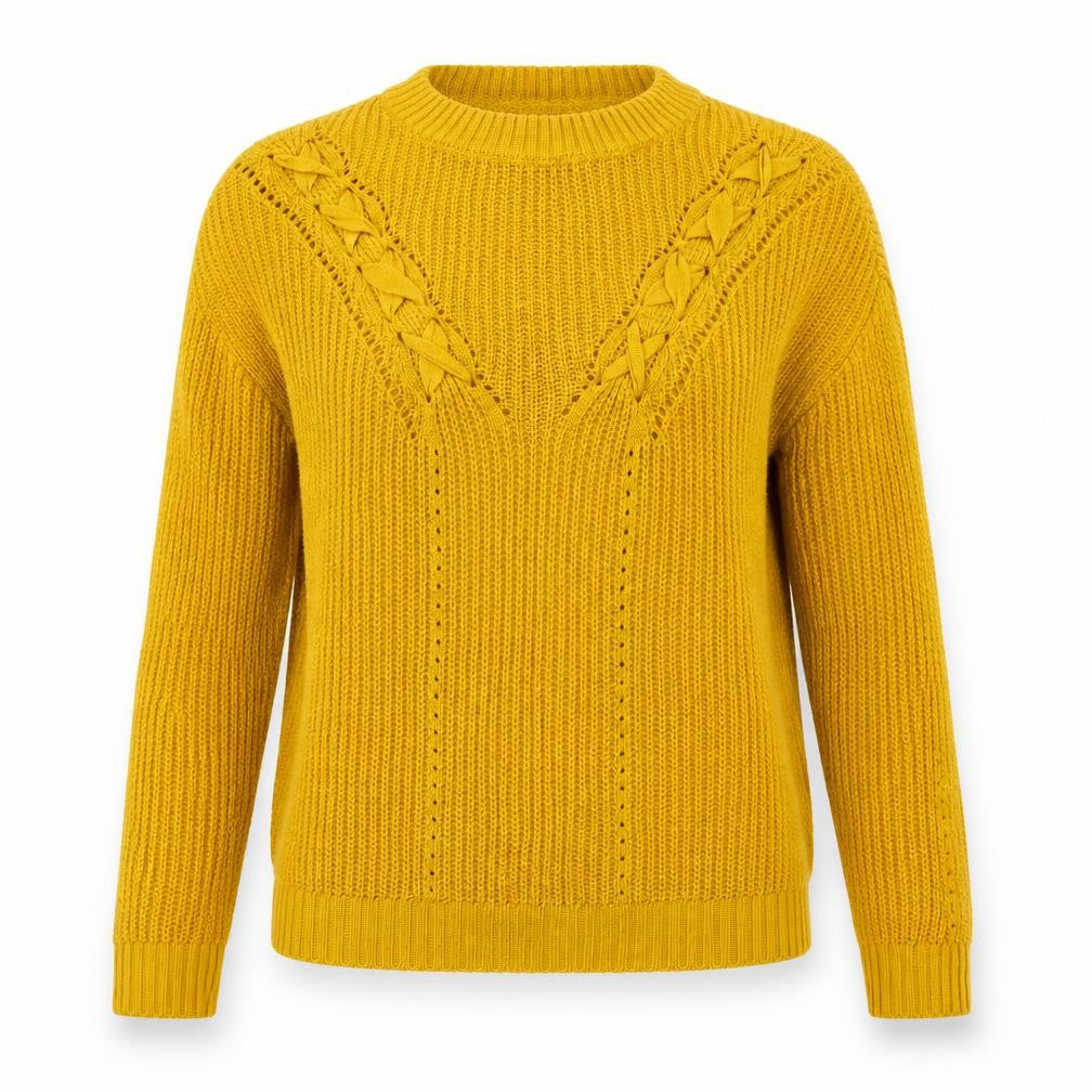 Womens UK Size M Primark Yellow Pullover Jumper