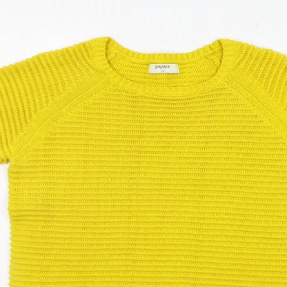 Womens UK Size 12 Matalan Yellow Pullover Jumper