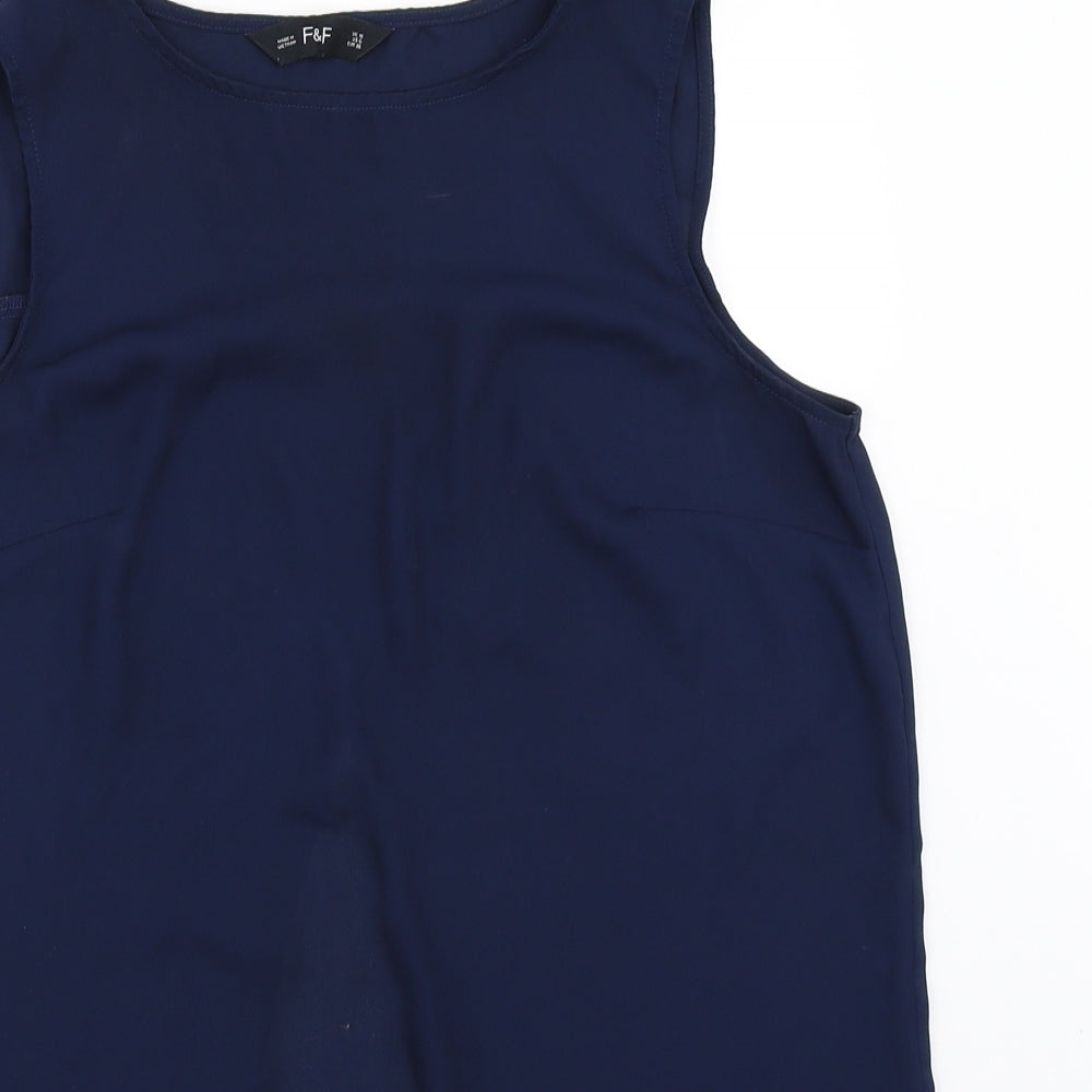 F&F Womens Blue   Basic Blouse Size 10