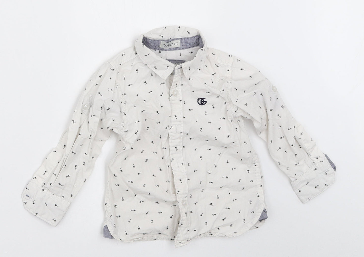 G Boys Boys White   Basic Button-Up Size 2-3 Years