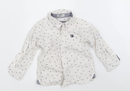 G Boys Boys White   Basic Button-Up Size 2-3 Years