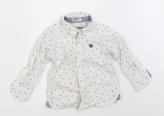 G Boys Boys White   Basic Button-Up Size 2-3 Years