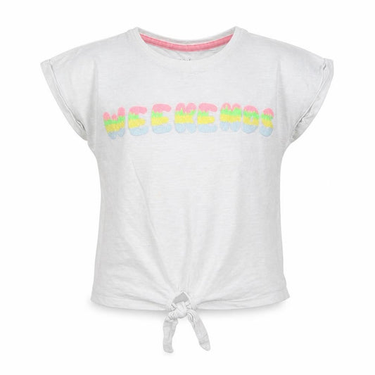 Mini Club Girls White   Basic T-Shirt Size 5-6 Years