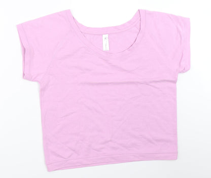 B&C Womens Purple   Basic T-Shirt Size L
