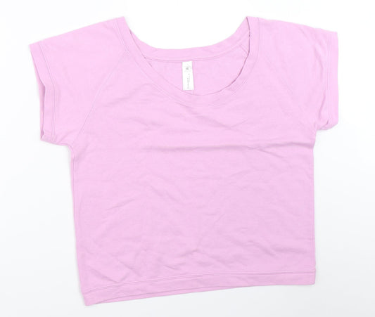 B&C Womens Purple   Basic T-Shirt Size L