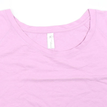 B&C Womens Purple   Basic T-Shirt Size L