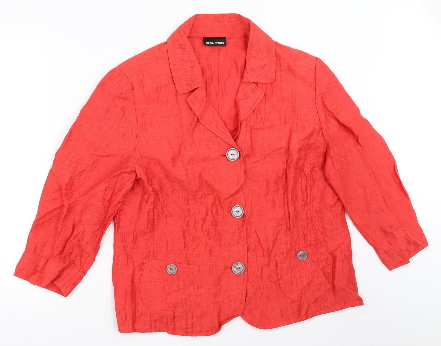 Gerry Weber Womens Red   Jacket Blazer Size 16