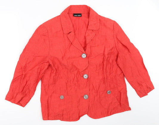 Gerry Weber Womens Red   Jacket Blazer Size 16