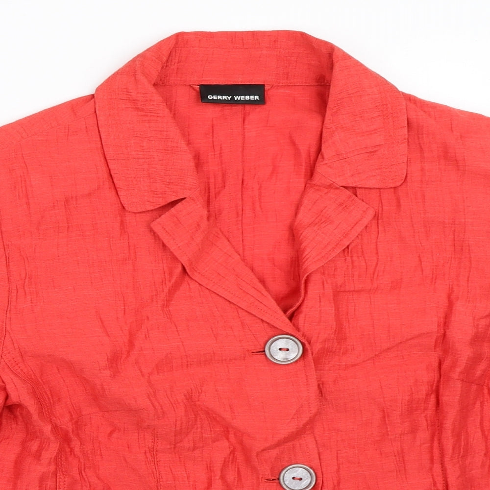 Gerry Weber Womens Red   Jacket Blazer Size 16