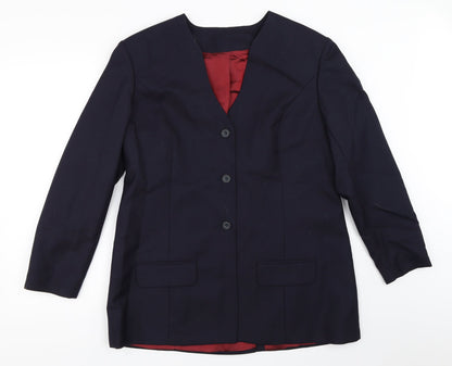 Business Solutions Womens Blue   Jacket Blazer Size 16