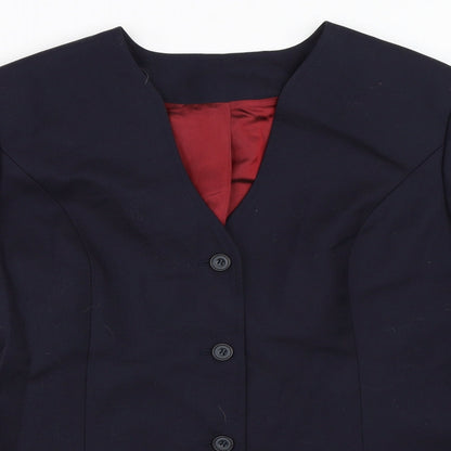 Business Solutions Womens Blue   Jacket Blazer Size 16