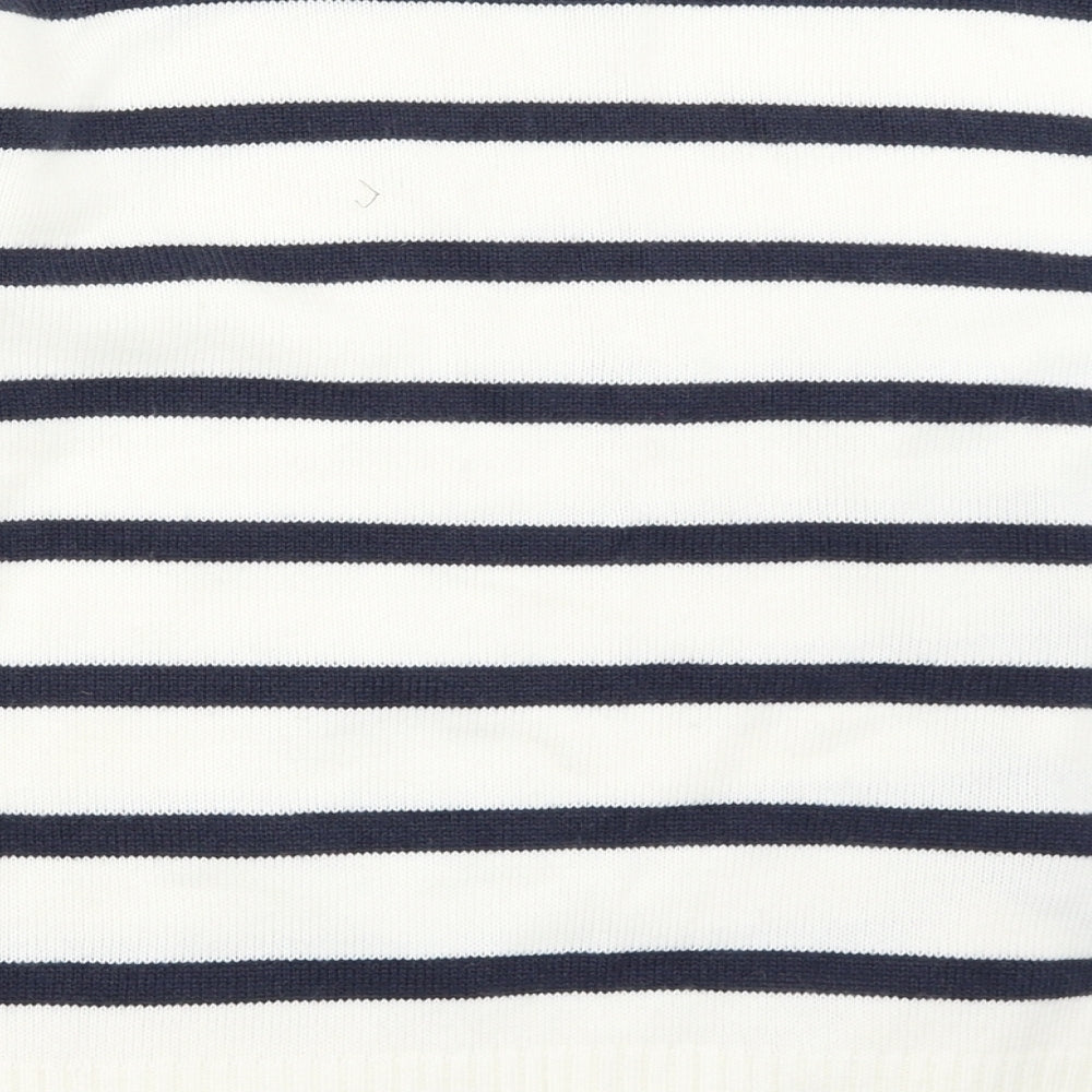 George Womens Ivory Striped  Pullover Jumper Size S