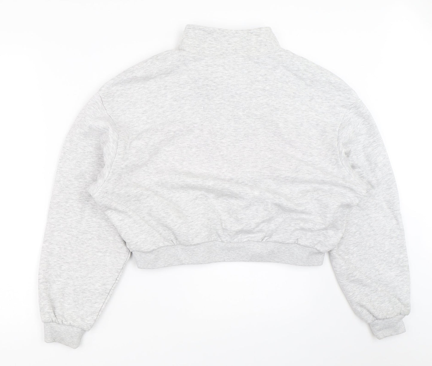 H&M Womens Grey   Henley Sweatshirt Size M