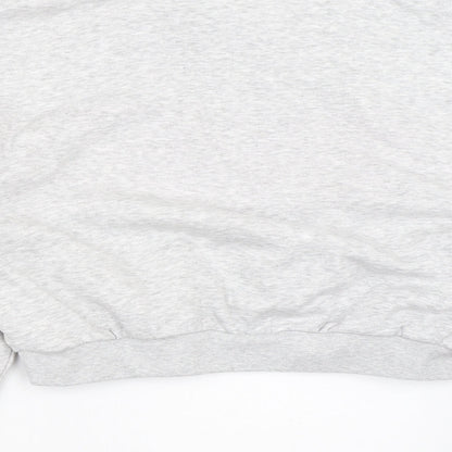 H&M Womens Grey   Henley Sweatshirt Size M