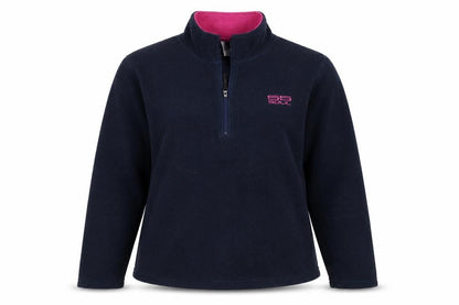 55Soul Womens Blue  Fleece Henley Sweatshirt Size M