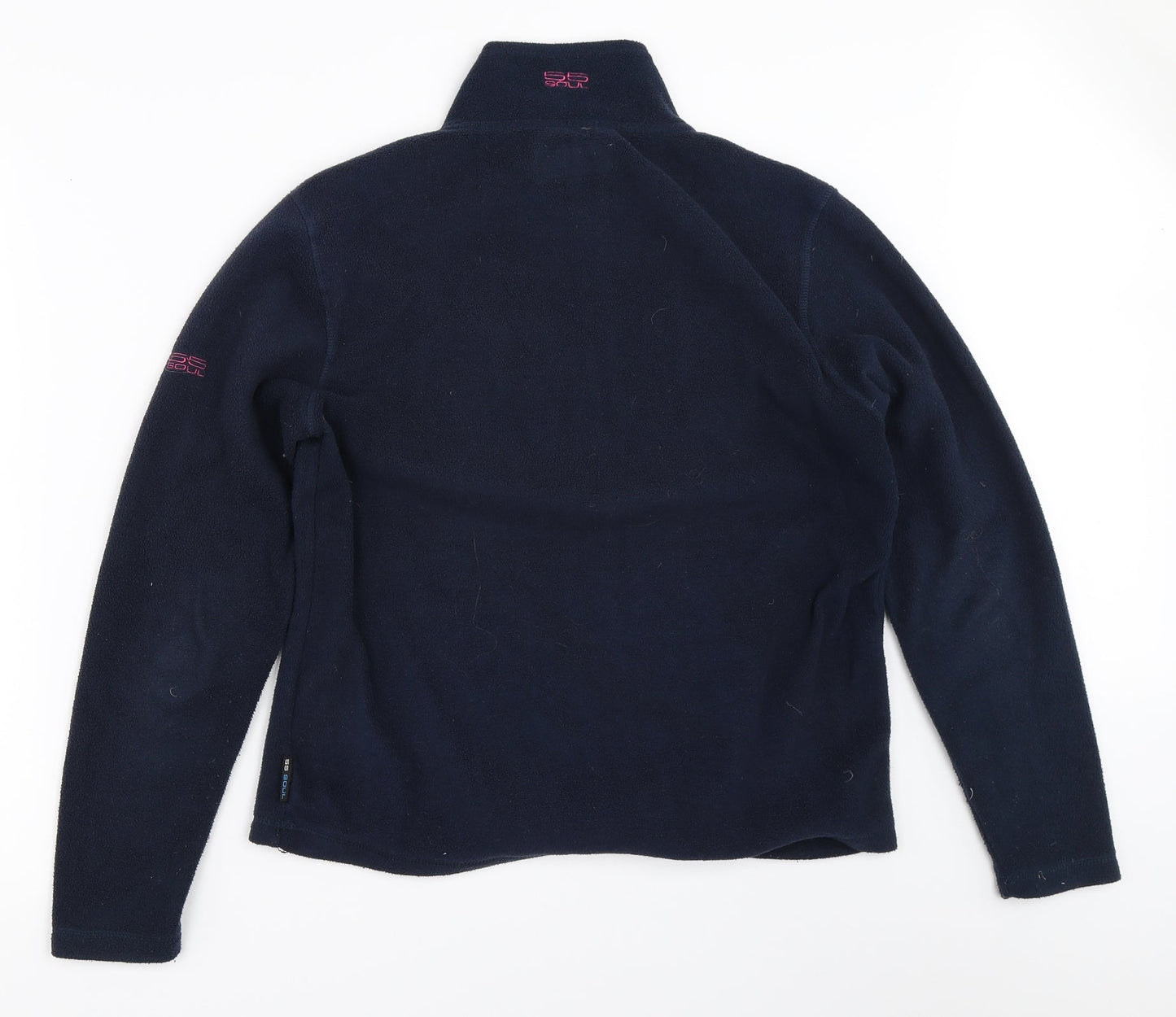 55Soul Womens Blue  Fleece Henley Sweatshirt Size M