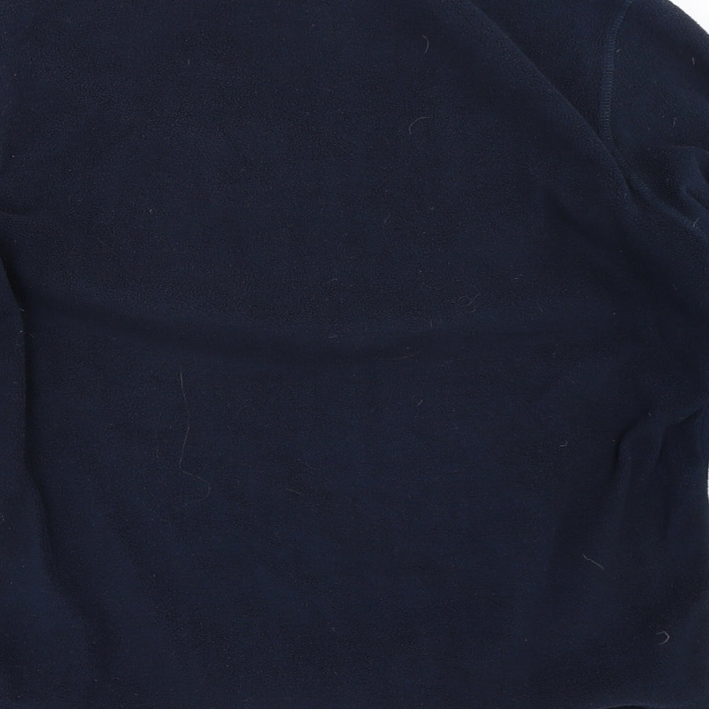 55Soul Womens Blue  Fleece Henley Sweatshirt Size M