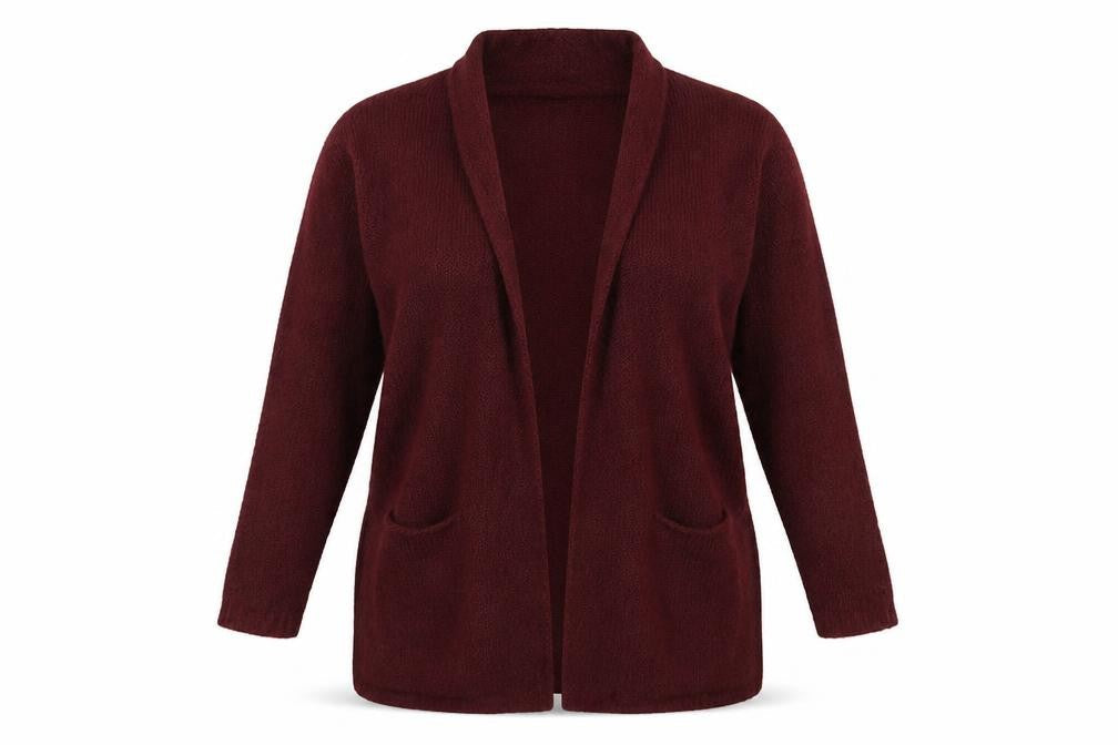 Womens UK Size 8 Avenue Red Cardigan Jumper