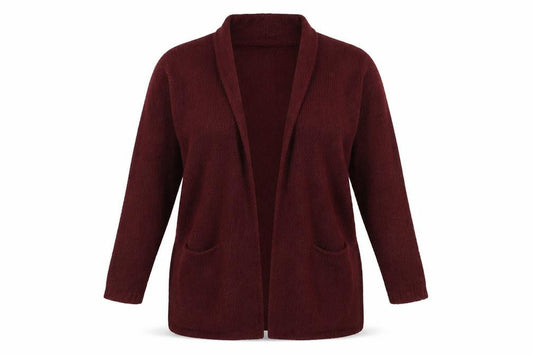 Womens UK Size 8 Avenue Red Cardigan Jumper