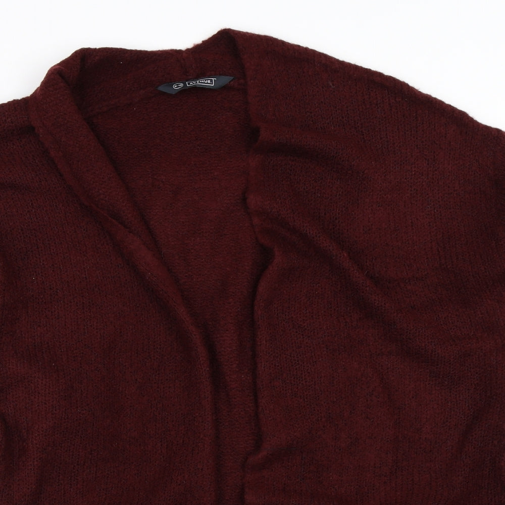 Avenue Womens Red   Cardigan Jumper Size 8
