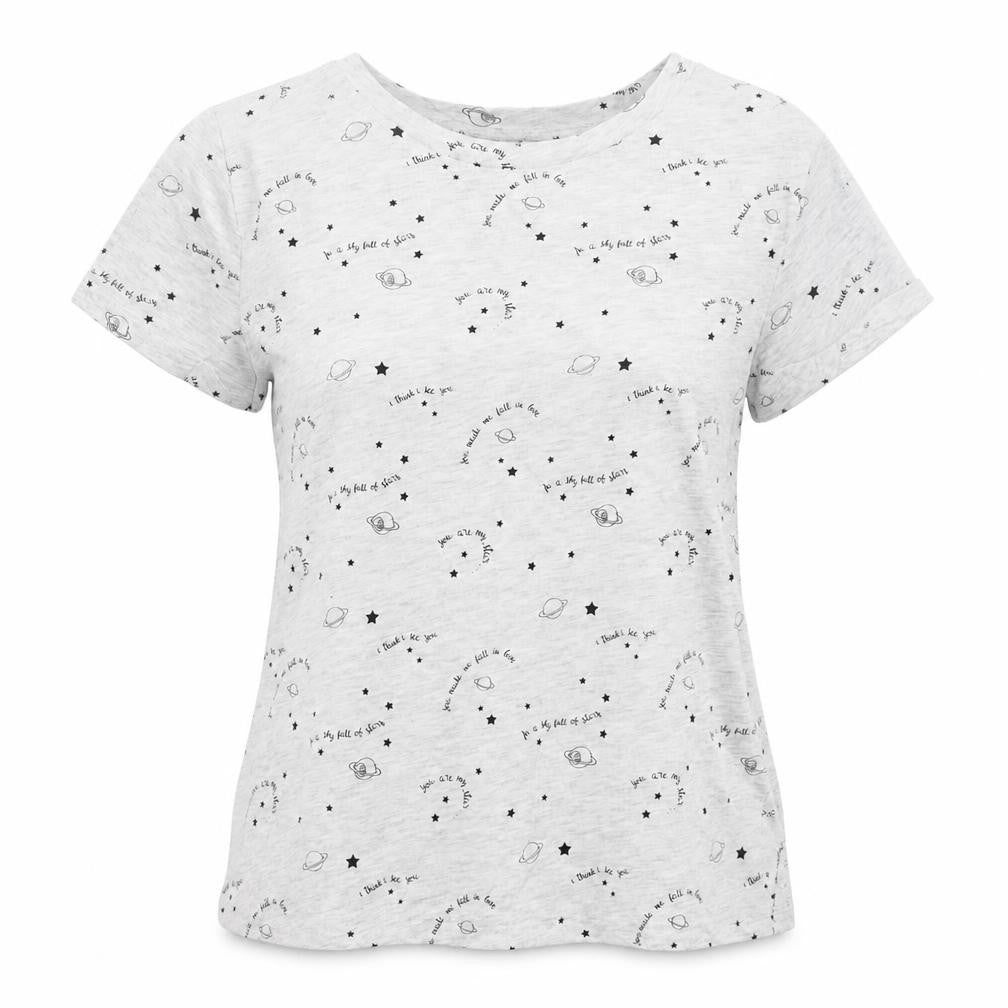 Womens UK Size M Bershka Grey Basic T-Shirt