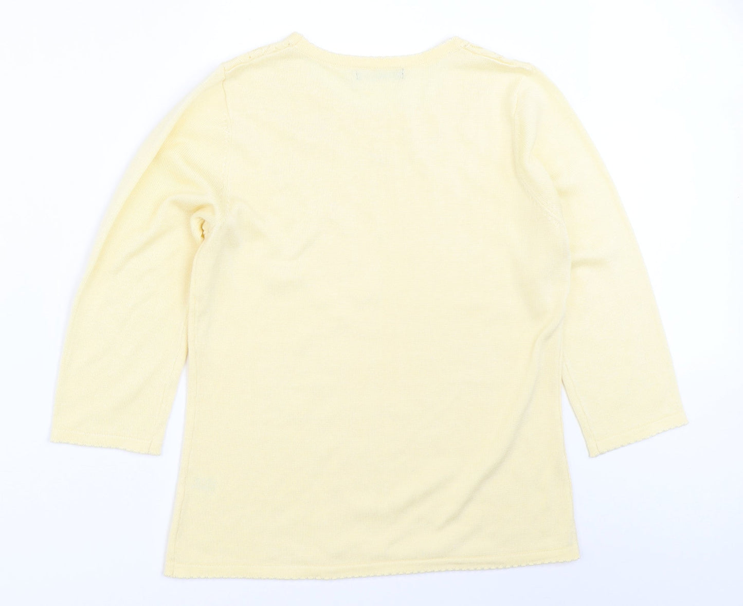 Womens UK Size S Bonmarché Yellow Pullover Jumper