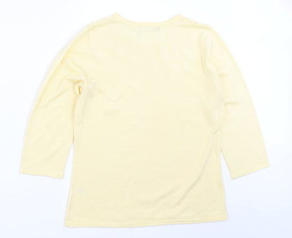 Womens UK Size S Bonmarché Yellow Pullover Jumper