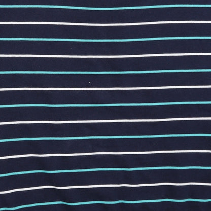 EWM Womens Blue Striped  Pullover Jumper Size 14