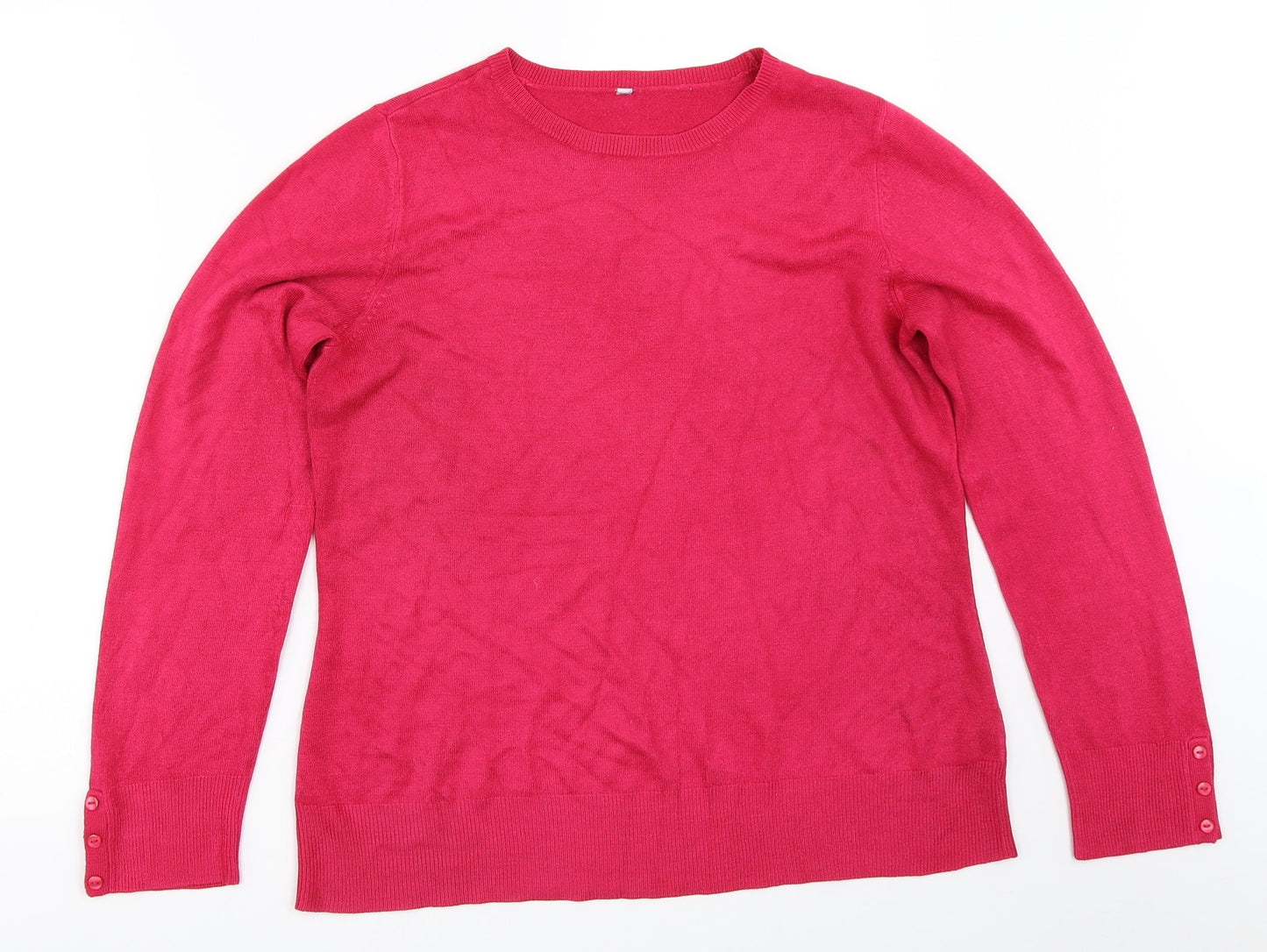 Womens UK Size 14 BHS Pink Pullover Jumper