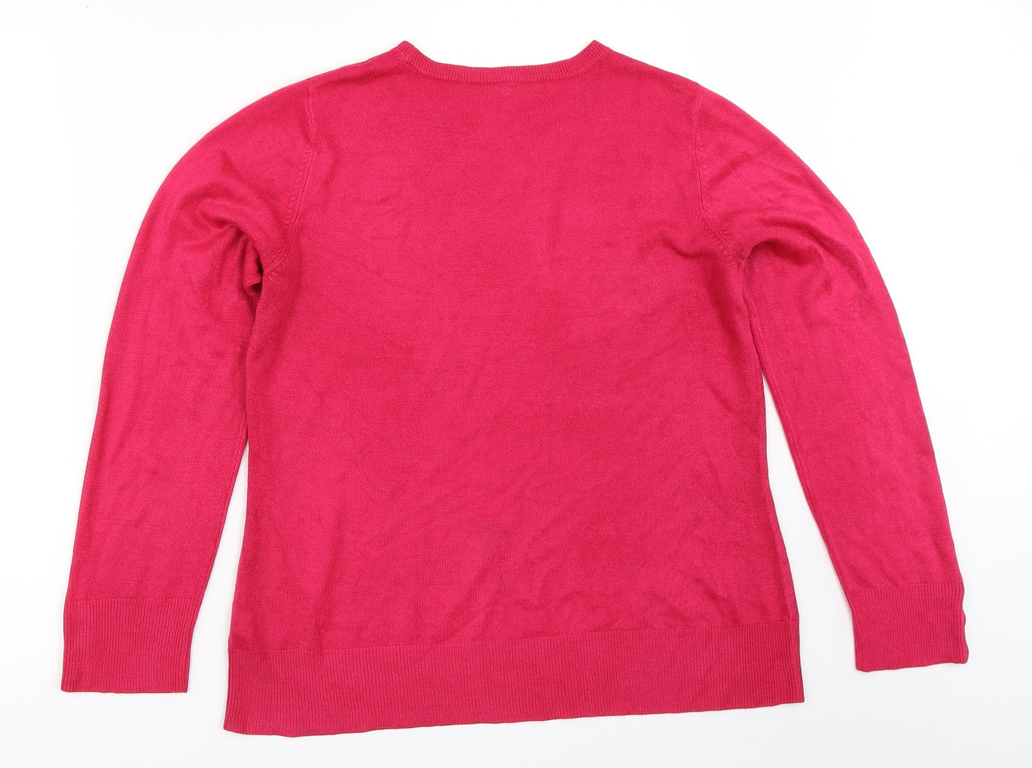 Womens UK Size 14 BHS Pink Pullover Jumper