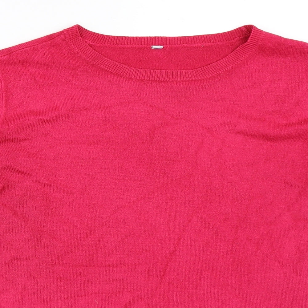 Womens UK Size 14 BHS Pink Pullover Jumper