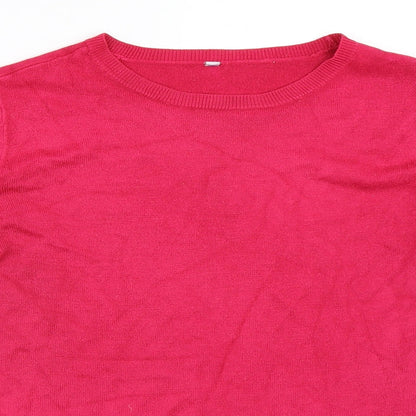 Womens UK Size 14 BHS Pink Pullover Jumper