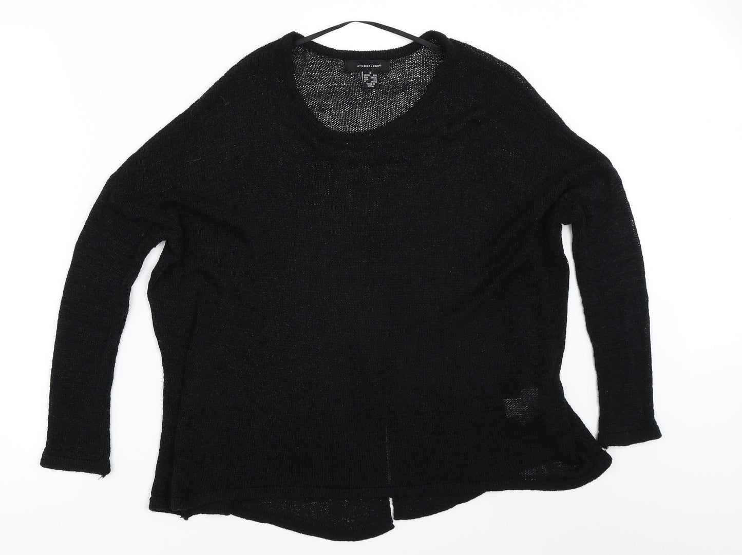 Womens UK Size S Atmosphere Black Pullover Jumper