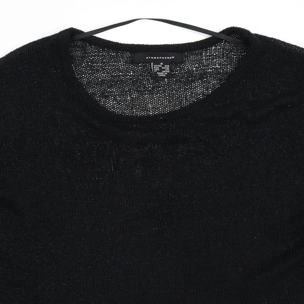Womens UK Size S Atmosphere Black Pullover Jumper
