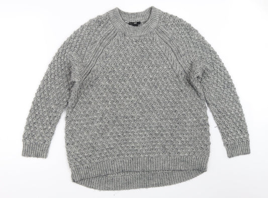 Womens UK Size S H&M Grey Pullover Jumper