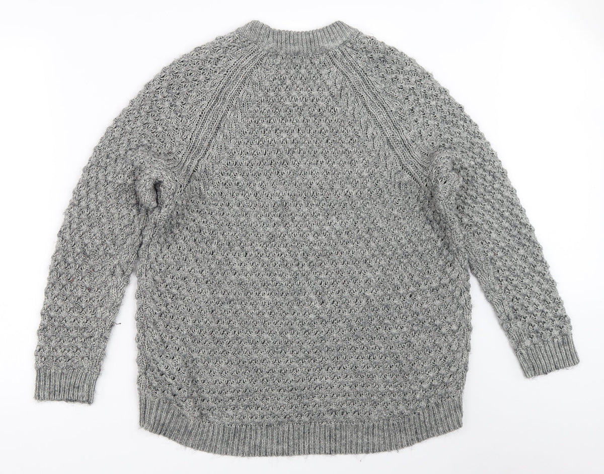 Womens UK Size S H&M Grey Pullover Jumper