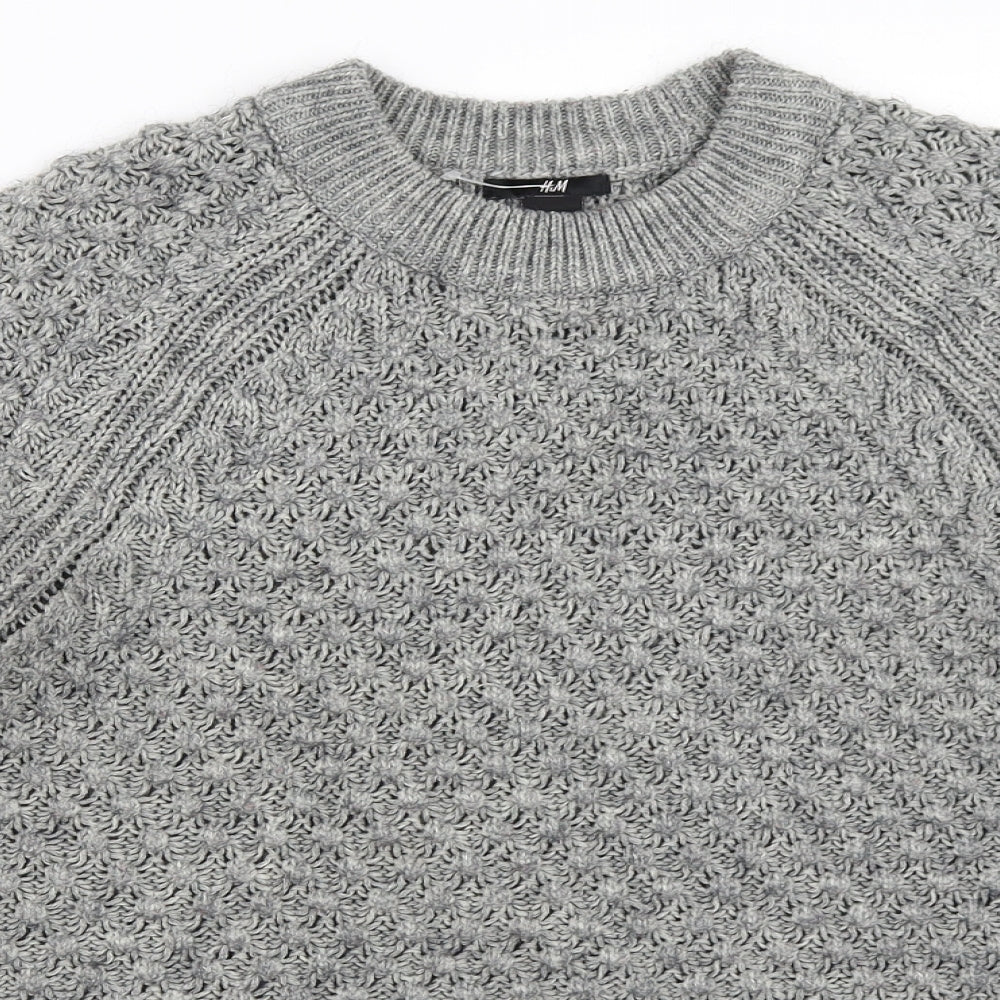 Womens UK Size S H&M Grey Pullover Jumper