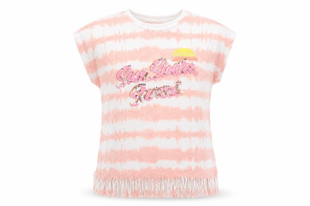 Marks and Spencer Girls Multicoloured Geometric  Basic T-Shirt Size 12-13 Years