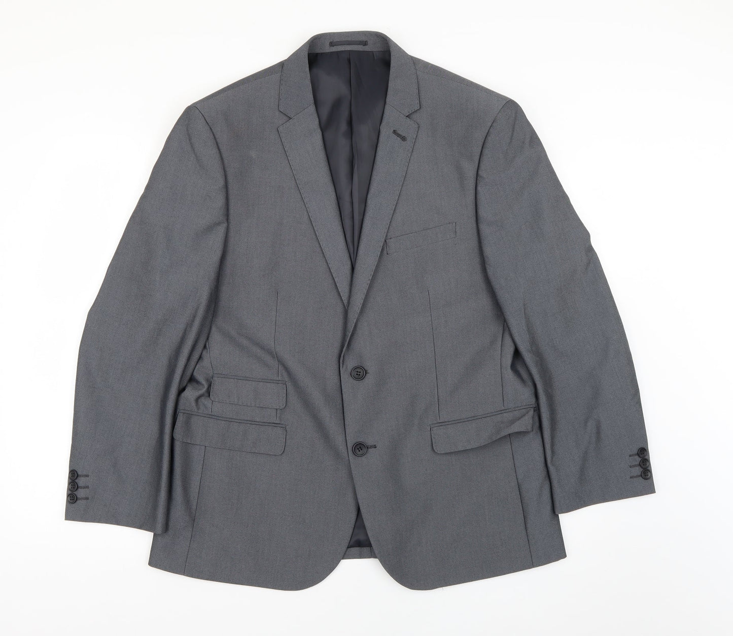 Mens UK Size S Fellini Regular Grey Suit Jacket