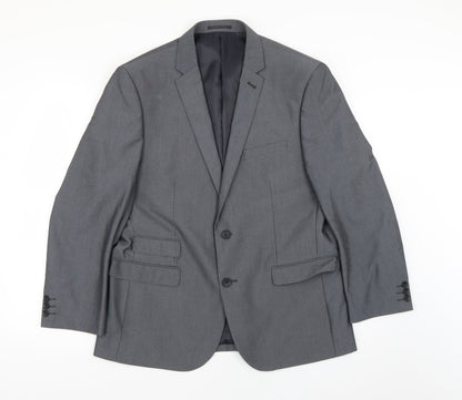 Mens UK Size S Fellini Regular Grey Suit Jacket