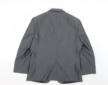 Mens UK Size S Fellini Regular Grey Suit Jacket