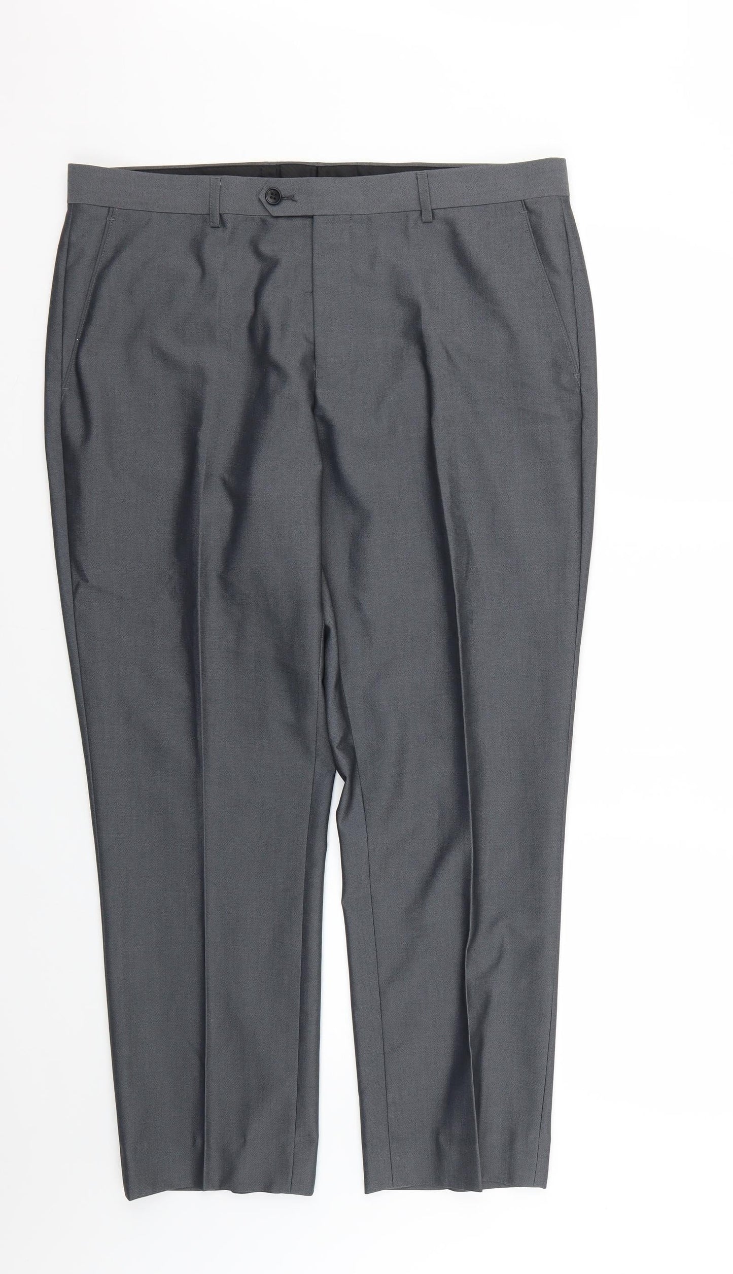 Mens UK Size S Fellini Regular Grey Suit 2 Piece