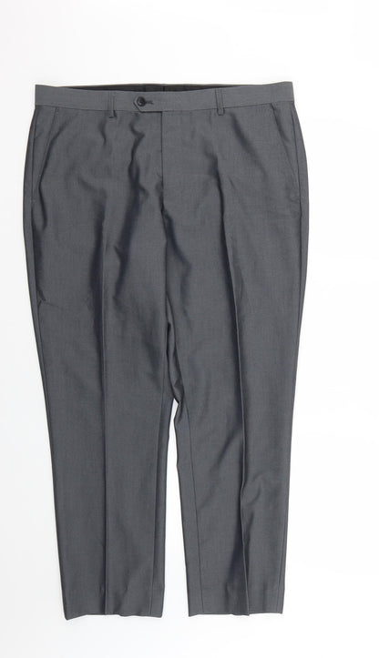 Mens UK Size S Fellini Regular Grey Suit 2 Piece