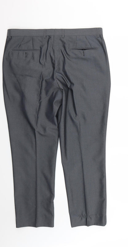Mens UK Size S Fellini Regular Grey Suit 2 Piece
