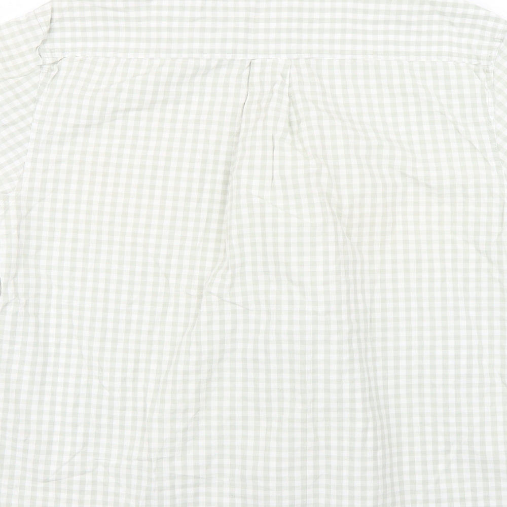 Mens UK Size S ceye man Green  Button-Up Short Sleeve Casual Shirt