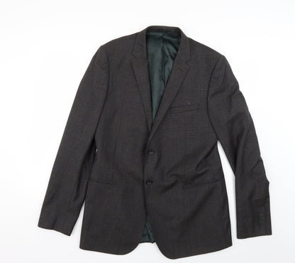Mens UK Size L Preworn Regular Grey Suit Jacket