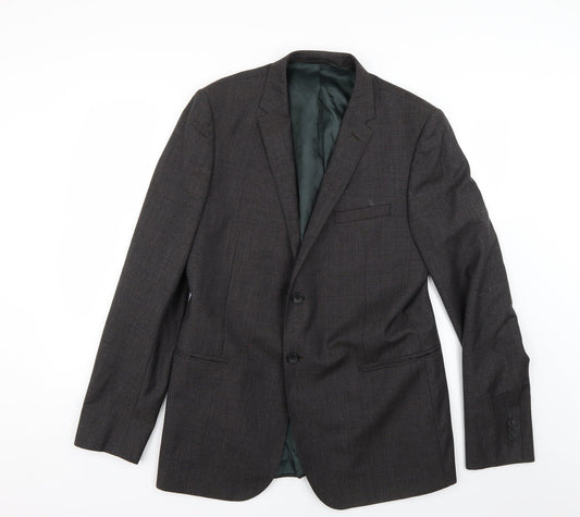 Mens UK Size L Preworn Regular Grey Suit Jacket
