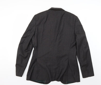 Mens UK Size L Preworn Regular Grey Suit Jacket